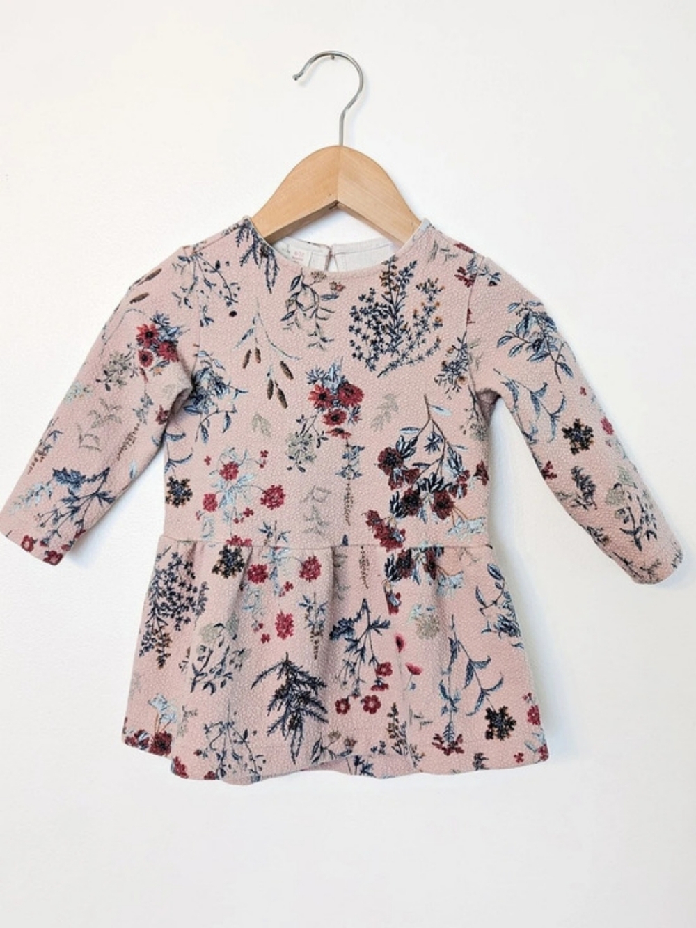 Zara Baby Floral Long Sleeve Dress
